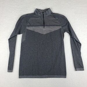 FILA Sport Sweater Mens Medium Dark‎ Gray Running Fitted Performance Tech Golf